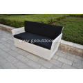 4pcs aluminm base PE rattan weaving stylish sofa